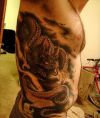 chinese dragon pic tattoo on rib